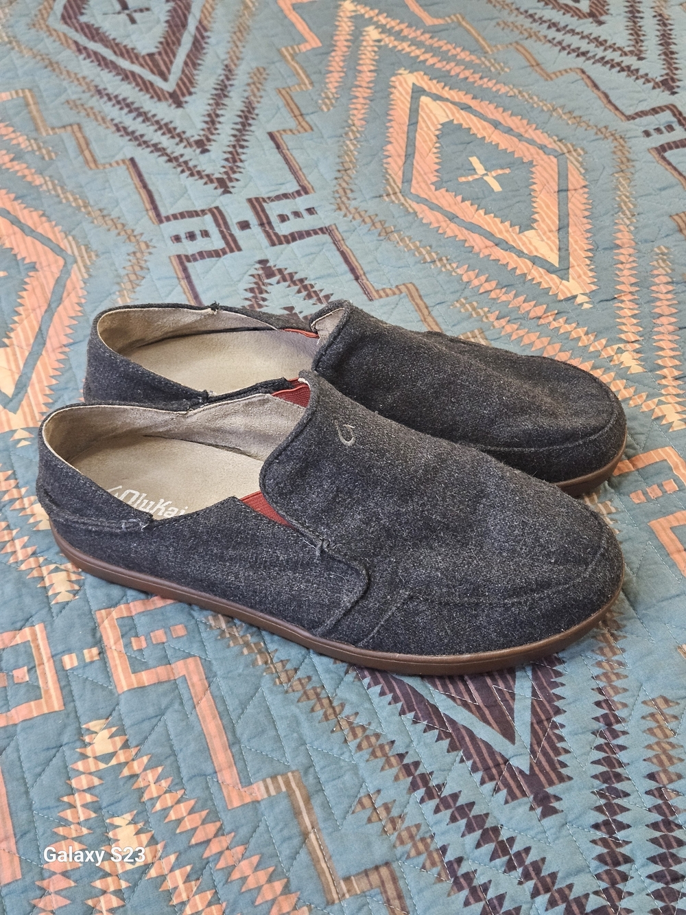 Olukai Men's Slip-On Casual Shoes in Charcoal
